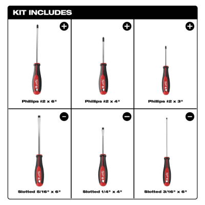 MILWAUKEE 48-22-2706 6-Piece Screwdriver Kit
