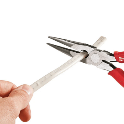 MILWAUKEE 8" Comfort Grip Long Nose Pliers, 48-22-6101