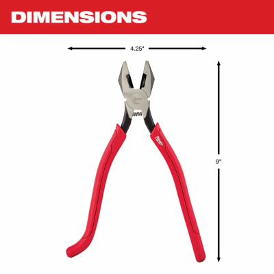 MILWAUKEE Comfort Grip Ironworker's Pliers, 48-22-6102