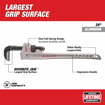 MILWAUKEE 48-22-7218 - 18 in. Aluminum Pipe Wrench(copy)