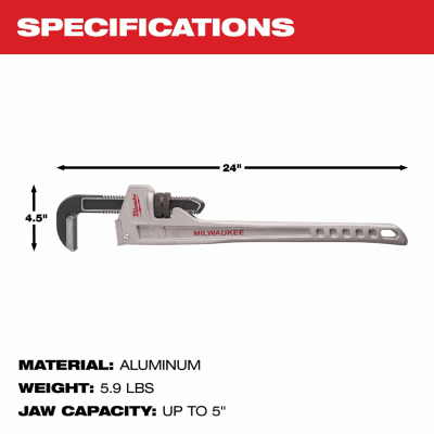 MILWAUKEE 48-22-7218 - 18 in. Aluminum Pipe Wrench(copy)