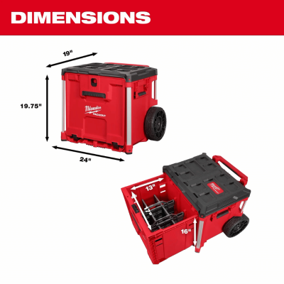 MILWAUKEE 48-22-8420 PACKOUT™ Rolling Drawer Tool Box