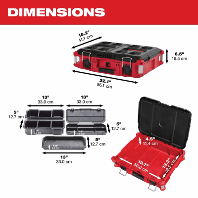 MILWAUKEE 48-22-8424 PACKOUT™ Tool Box