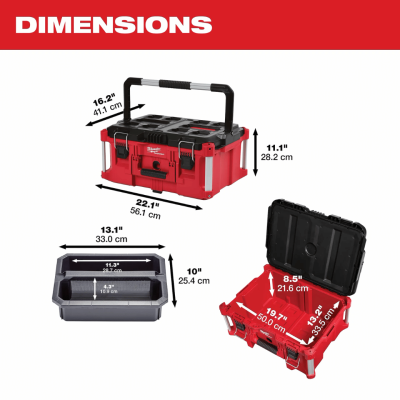 MILWAUKEE 48-22-8425 PACKOUT™ Large Tool Box