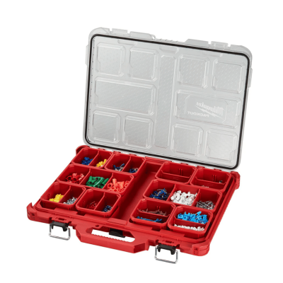 MILWAUKEE 48-22-8431 10-Compartment Durable PACKOUT Low-Profile Tool Organizer
