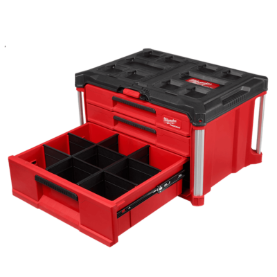 MILWAUKEE 48-22-8447 PACKOUT™ Multi Depth 3-Drawer Tool Box