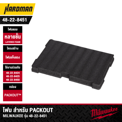 โฟมสำหรับ PACKOUT MILWAUKEE รุ่น 48-22-8451