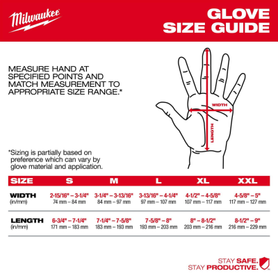 ถุงมือทำงาน MILWAUKEE รุ่น General Purpose Gloves