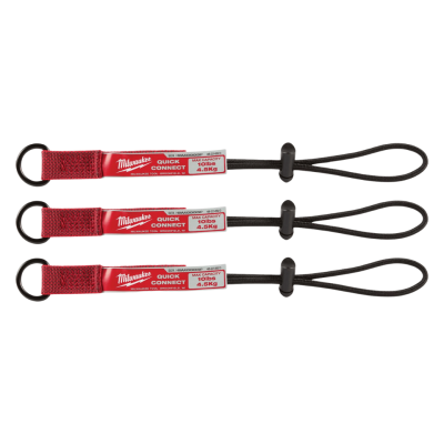 สายเซฟตี้ล็อกเครื่องมือ 4.5 kg.Quick Connect MILWAUKEE รุ่น 48-22-8823A (แพ็ค 3 ชิ้น)