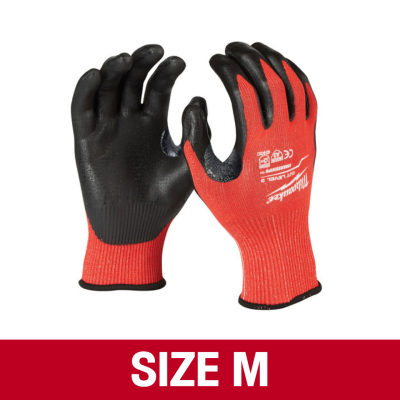 MILWAUKEE  Cut Level 1 Nitrile Dipped Gloves (Size M/L)