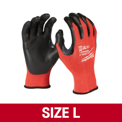MILWAUKEE  Cut Level 1 Nitrile Dipped Gloves (Size M/L)