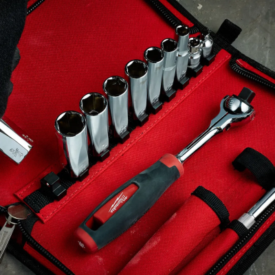 ชุดประแจบล็อก 3/8" 12 ชิ้น MILWAUKEE รุ่น 48-22-9001 (8-17 มม.)