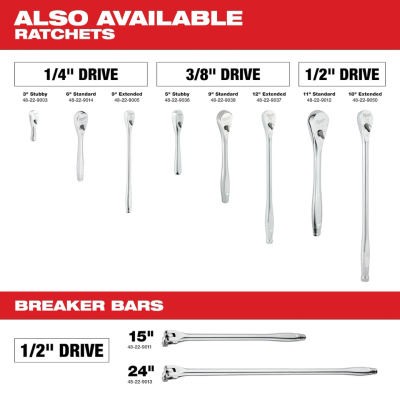 MILWAUKEE 48-22-9543 11pc 3/8" Drive Hex Bit Socket Set - Metric
