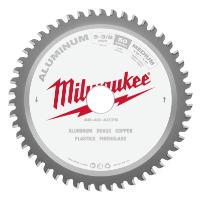 ใบเลื่อยวงเดือนตัดอะลูมิเนียม 5-3/8" (135 มม.) 50 ฟัน  MILWAUKEE รุ่น 48-40-4075