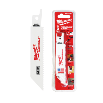 MILWAUKEE 4" Multi-Purpose Hacksaw Blades, Model 48-47-5410 (5-Piece Pack)