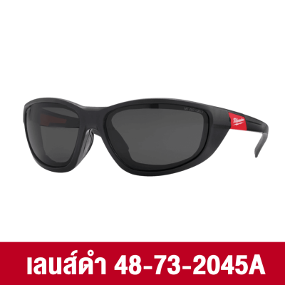 แว่นตาเซฟตี้นิรภัยพร้อมกรอบรองกระชับ MILWAUKEE