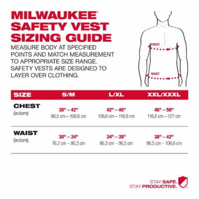 เสื้อเซฟตี้สะท้อนแสง-สีเหลือง MILWAUKEE รุ่น 48-73-5081P (SIZE S/M)