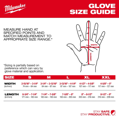 ถุงมือกันบาด MILWAUKEE รุ่น Wrecking Work Gloves