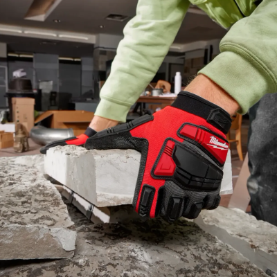 ถุงมือกันกระแทก SIZE M MILWAUKEE รุ่น Wrecking Work Gloves