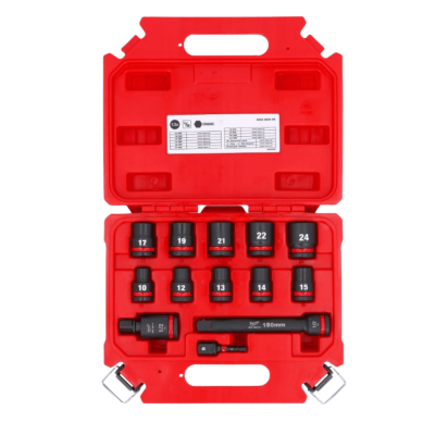 MILWAUKEE 4932480456 SHOCKWAVE socket set 1/2" short hexagonal 13-piece