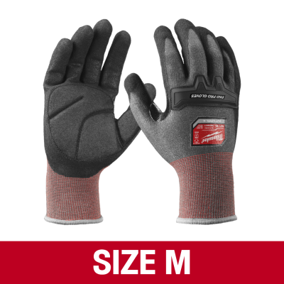 MILWAUKEE PAD PRO Cut D Gloves (Sizes M / L)