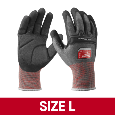 ถุงมือ SIZE M / L MILWAUKEE รุ่น Pad Pro Cut D