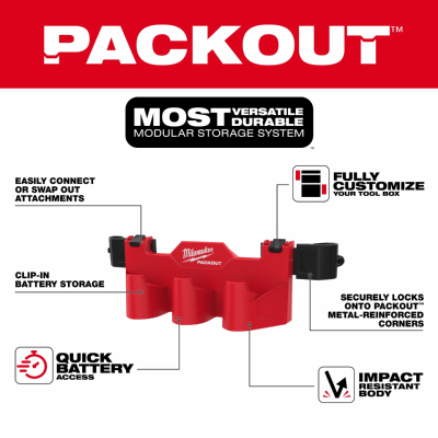 MILWAUKEE 4932498646 PACKOUT™ M12™ Battery Rack