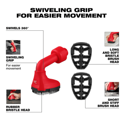 MILWAUKEE 49-90-2020 AIR-TIP™ Swiveling Palm Brush