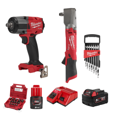 ชุดแรงบิดพิชิตน็อต 12V-18V MILWAUKEE รุ่น M12-18 FPP2LR2605-522X TH