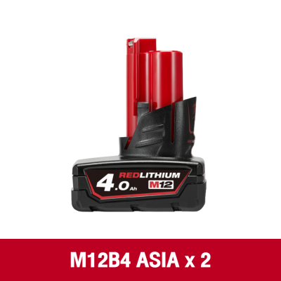 ชุดคู่หูบู๊ทุกงาน 12V MILWAUKEE รุ่น M12 FPP2A2-402P SA