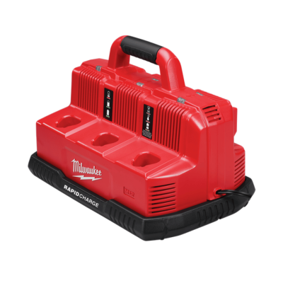 MILWAUKEE M12-18C3 6-Bay 12V–18V Fast Battery Charger