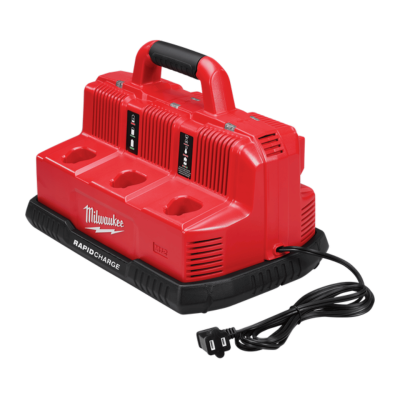 MILWAUKEE M12-18C3 6-Bay 12V–18V Fast Battery Charger