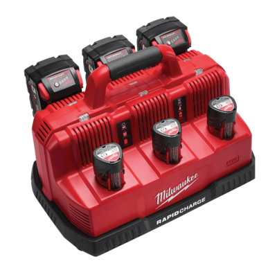 MILWAUKEE M12-18C3 6-Bay 12V–18V Fast Battery Charger