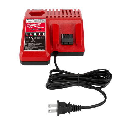 แท่นชาร์จแบตเตอรี่ 12V-18V MILWAUKEE รุ่น M12-18C