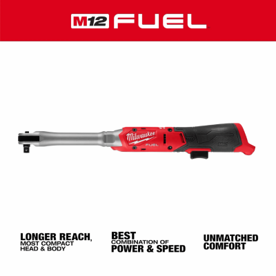 ประแจบล็อกด้ามฟรีไร้สายคอยาว 12V 3/8" MILWAUKEE รุ่น M12 FHIR38LR-0 (เฉพาะตัวเครื่อง)
