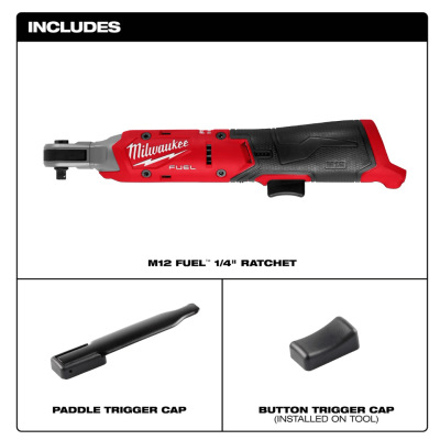 ประแจบล็อกด้ามฟรีไร้สาย 1/4" 12V MILWAUKEE รุ่น M12 FIR14G2-0B0 (เฉพาะตัวเครื่อง)
