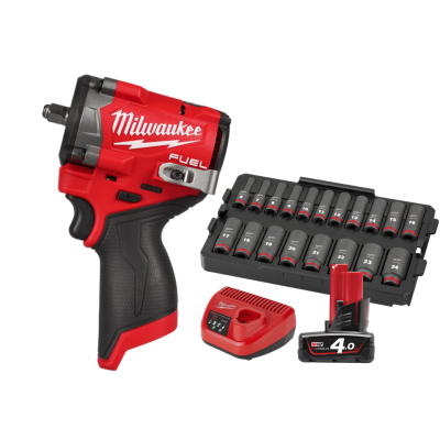 ชุดขันแน่นแรงถึงใจ 12V MILWAUKEE รุ่น M12 FIW2F38-401 LR02 TH