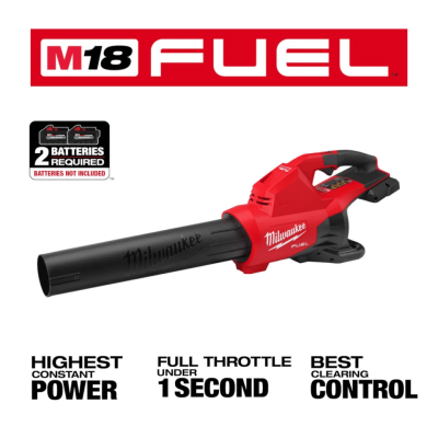 เครื่องเป่าใบไม้ไร้สาย ระบบแบตเตอรี่คู่ 18V MILWAUKEE รุ่น M18 F2BL-0 (เฉพาะตัวเครื่อง)