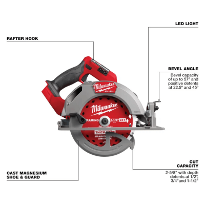 MILWAUKEE M18 FCS66GR3-0C M18 FUEL™ 184mm Circular Saw (Tool Only)