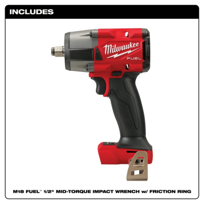 บล็อกกระแทกไร้สาย 1/2" มิดทอร์ค 18V MILWAUKEE รุ่น M18 FMTIW2F12-0X0 (เฉพาะตัวเครื่อง)