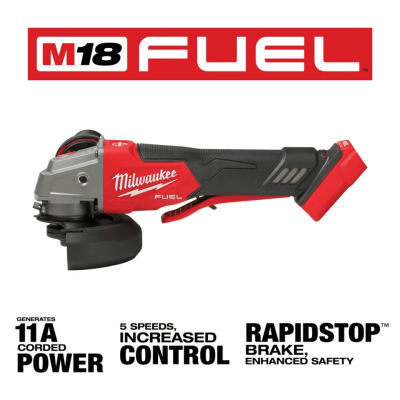 เครื่องเจียรไร้สาย 4 นิ้ว สวิตช์แบบกำ ปรับรอบได้ 18V MILWAUKEE รุ่น M18 FSAGV100XPDB-0X0 (เฉพาะตัวเครื่อง)