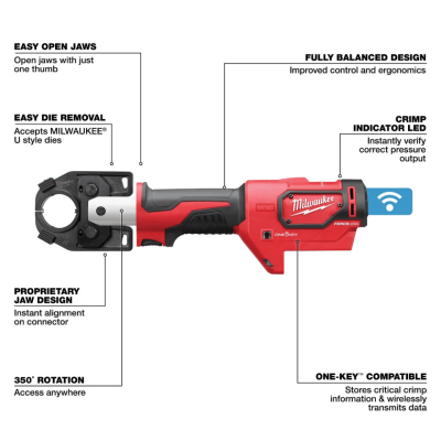 MILWAUKEE M18 HCC45-0C M18 FORCE LOGIC™ ACSR Cable Cutter – 860 mm²