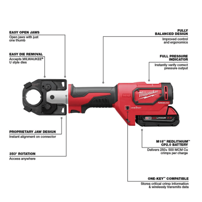 MILWAUKEE M18 HCC-0C M18™ FORCE LOGIC™ Cable Cutter
