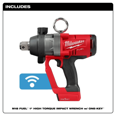 MILWAUKEE ONEFHIWF1-0X0 M18 FUEL™ ONE-KEY™ 1" High Torque Impact Wrench with Friction Ring (Tool Only)