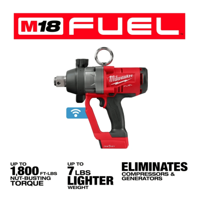 MILWAUKEE ONEFHIWF1-0X0 M18 FUEL™ ONE-KEY™ 1" High Torque Impact Wrench with Friction Ring (Tool Only)