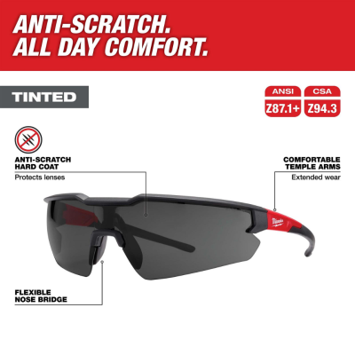 แว่นตาเซฟตี้ MILWAUKEE รุ่น SAFETY GLASSES
