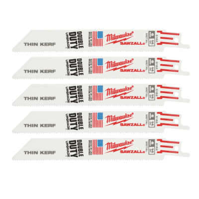 ใบเลื่อยซอว์ซอลตัดเหล็ก 6" 9" 12" MILWAUKEE รุ่น Thin Kerf (5 ใบ/แพ็ค)