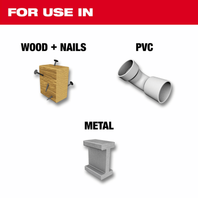 MILWAUKEE WRECKER Multi-Purpose Reciprocating Saw Blades 6" / 9" / 12", 8 TPI (5-Piece Pack)