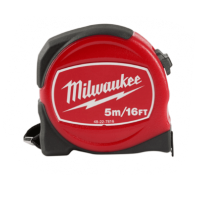 ตลับเมตร MILWAUKEE 5m/16ft tradesman Red Tape Measure