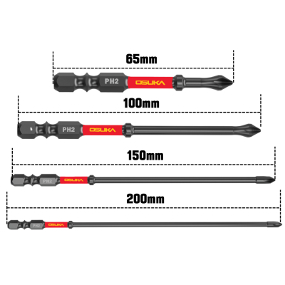 ดอกไขควงแกนสลิม PH2 OSUKA รุ่น OSAF4073 - OSAF4082